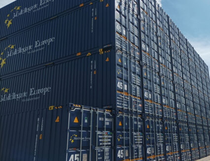 Transports container Middlegate Europe logistic