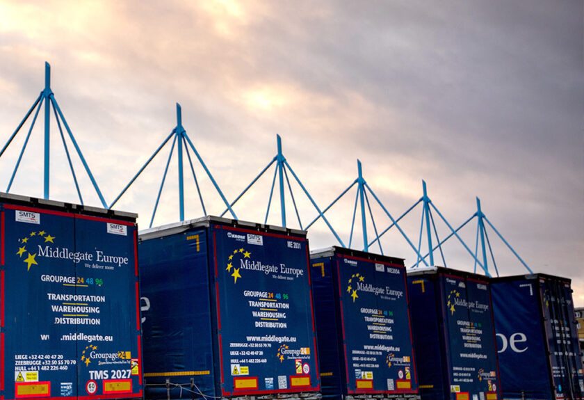 Middlegate Europe truck fleet for distribution across the Benelux, Germany, France and the UK