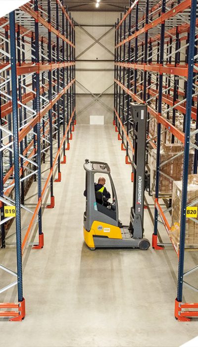 feautured goods and pallet storage