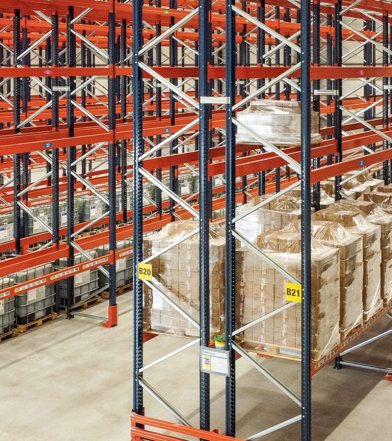 goods and pallet storage headetr
